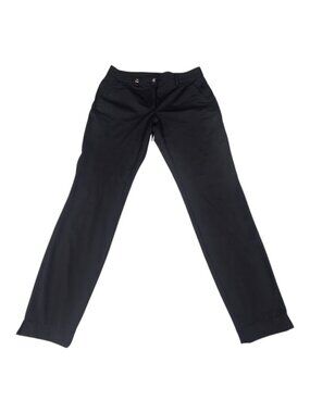 Chervò Womens Black Golf Pants Italian Size 40 US S Technical Stretch Trousers